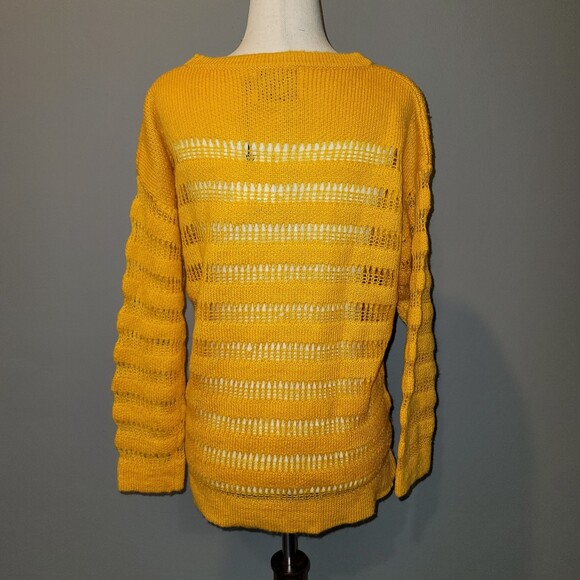 NWT BSBW Marigold Peak-a-boo Stripe Sweater Size XS - Picture 6 of 6